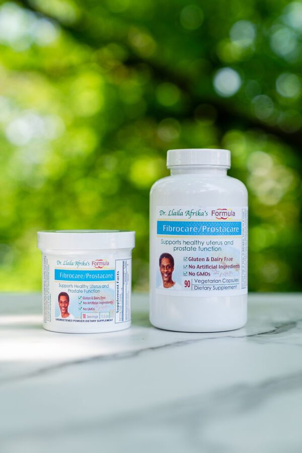 Fibrocare and prostacare supplements from Dr. LLaila Afrika