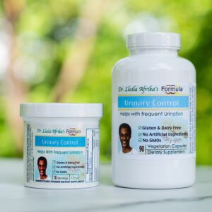Urinary control supplements from Dr. LLaila Afrika