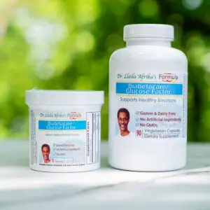 Diabetes and glucose factor supplements from Dr. LLaila Afrika