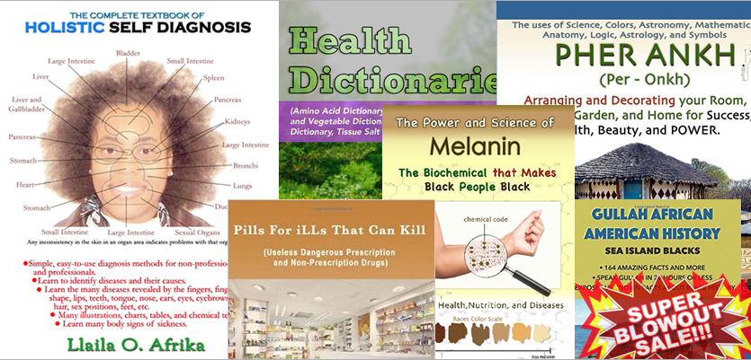 Six Dr. LLaila Afrika book covers