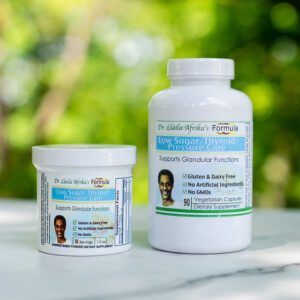Low sugar and thyroid supplements from Dr. LLaila Afrika