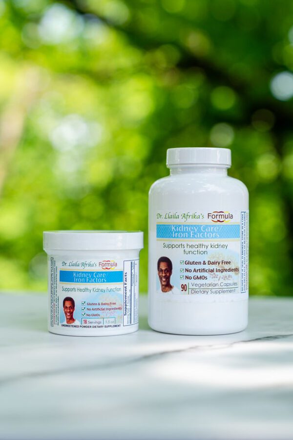 Kidney care and iron supplements from Dr. LLaila Afrika