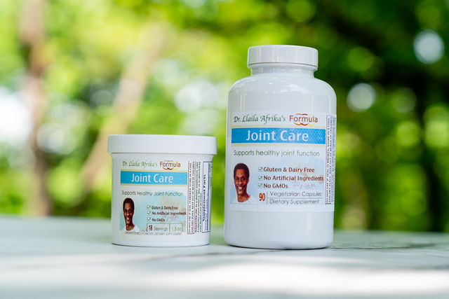 Joint care supplements from Dr. LLaila Afrika